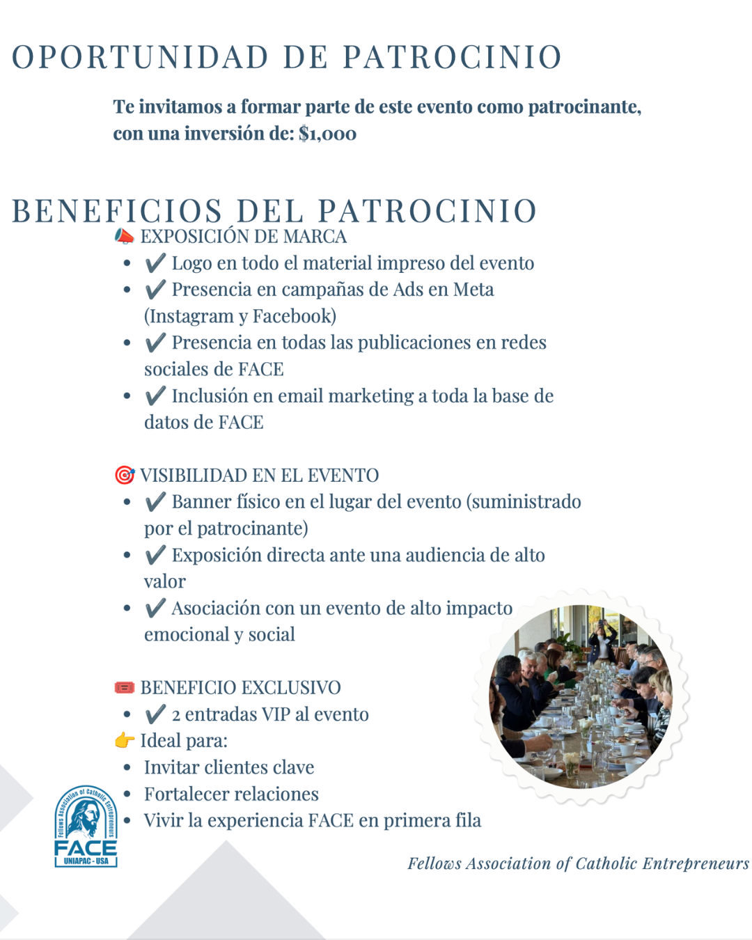 Patrocinio Evento Jeison Aristizabal